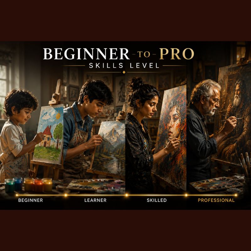 Skill Level means Biggner to Pro Artist